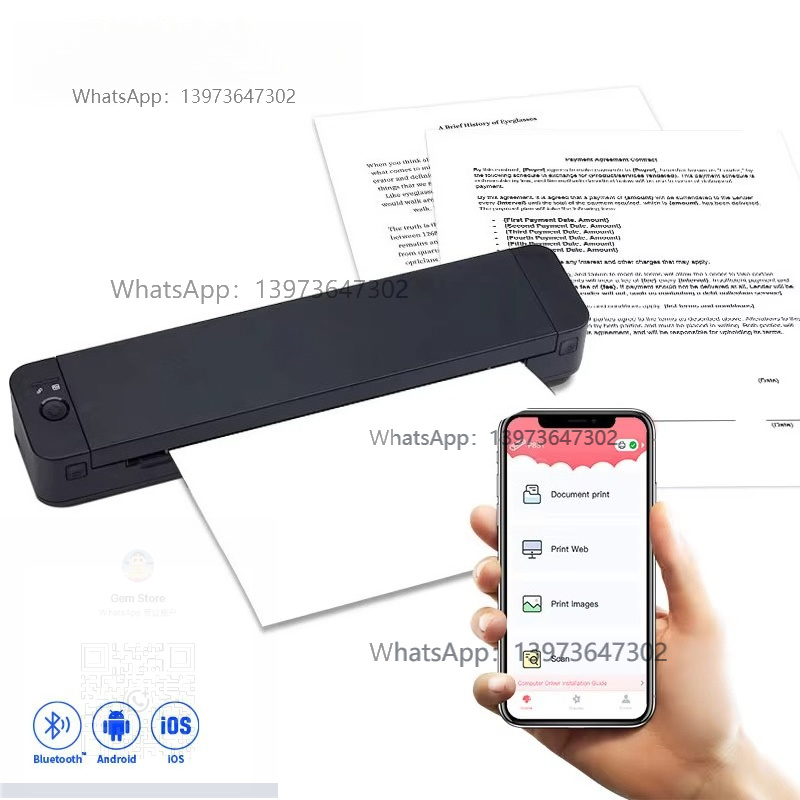 NEW 300dpi Portable A4 Printer - огляд і ціна Thermal Printer